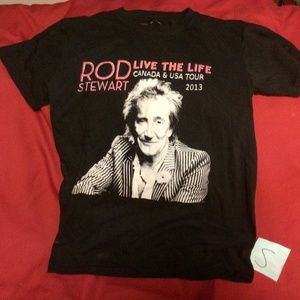 Womens ROD STEWART  concert tshirt